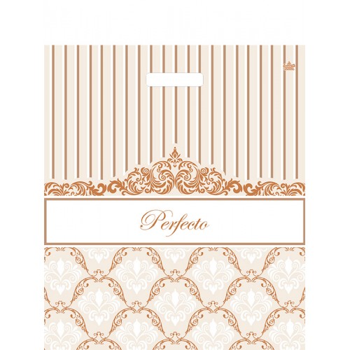 Пакет ПВД с вырубной ручкой 480*420*90 Перфекто Элегия Цена за 25шт!!!